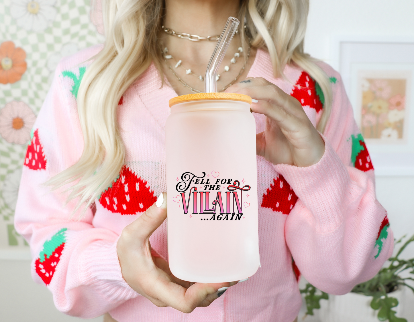 Fell For The Villian Again Glass Can