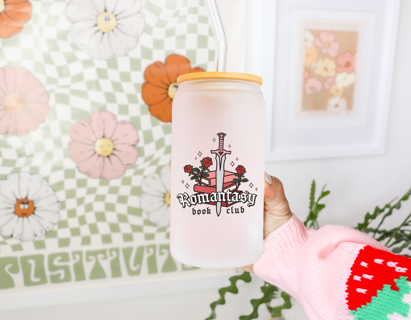 Romantasy Book Club Glass Can