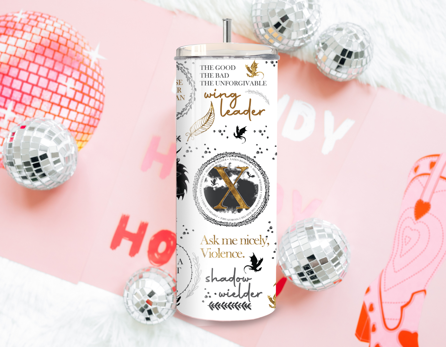 Iced coffee tumbler
