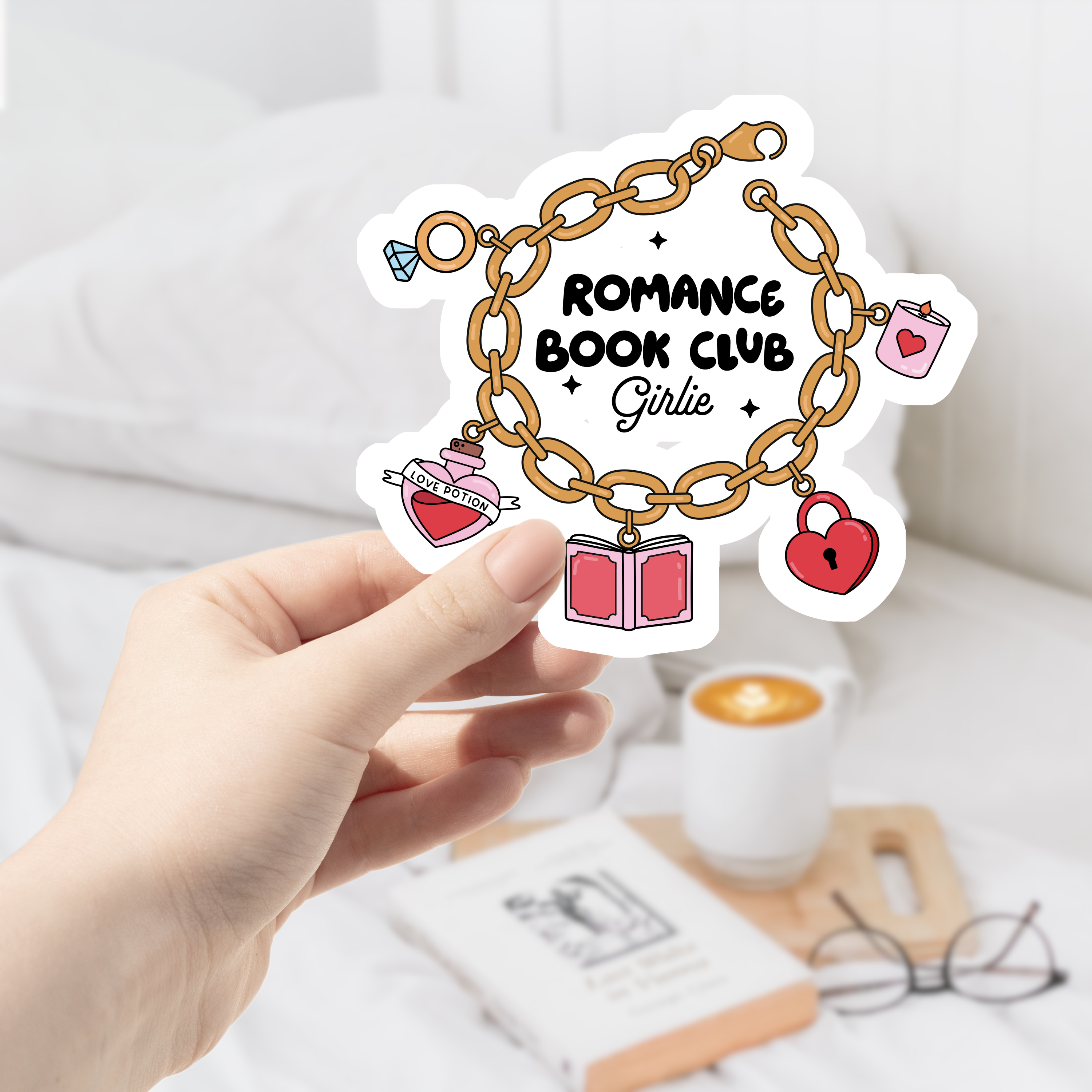 Romance Book Club Girlie Sticker