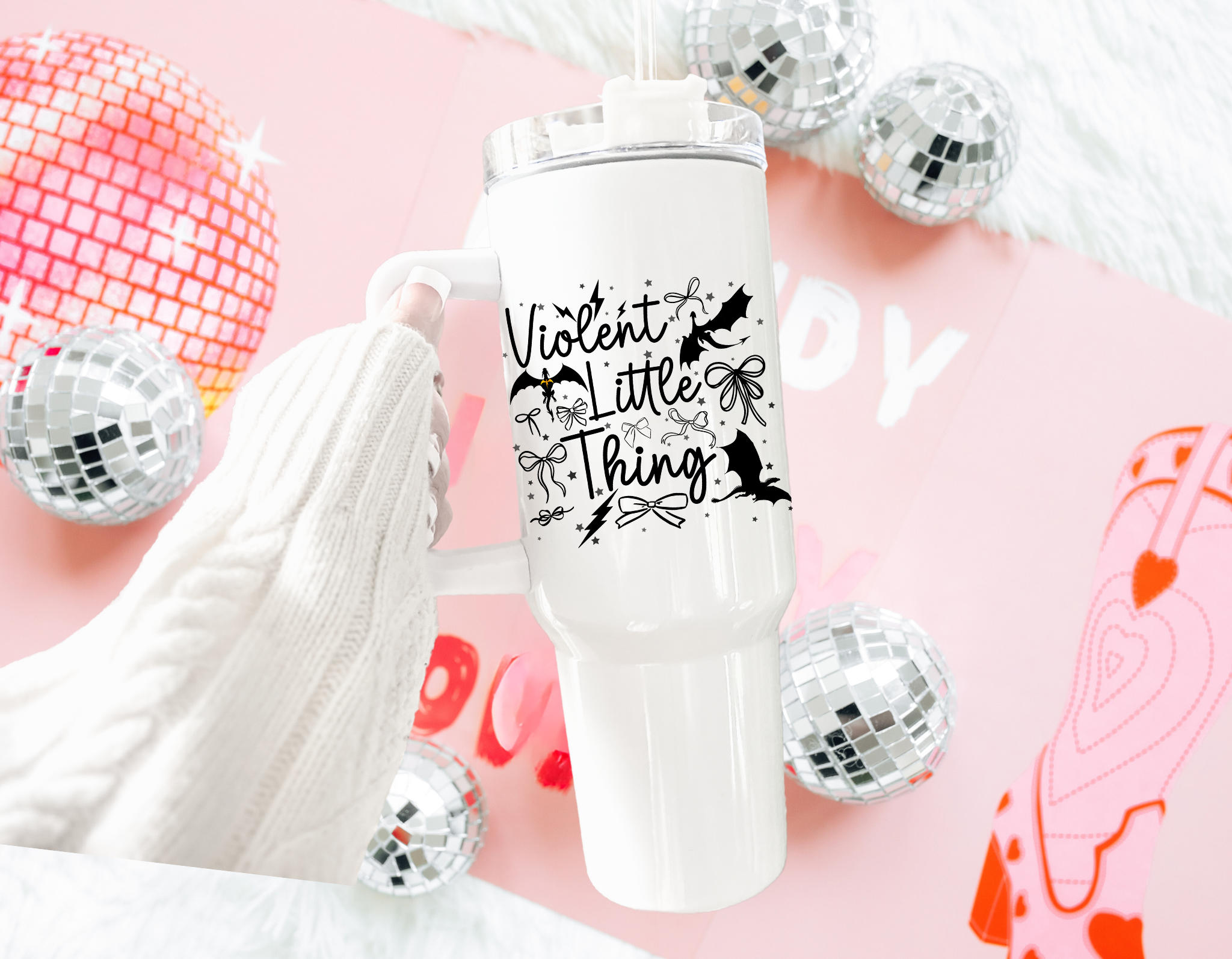 Violet Little Things 40 OZ Tumbler