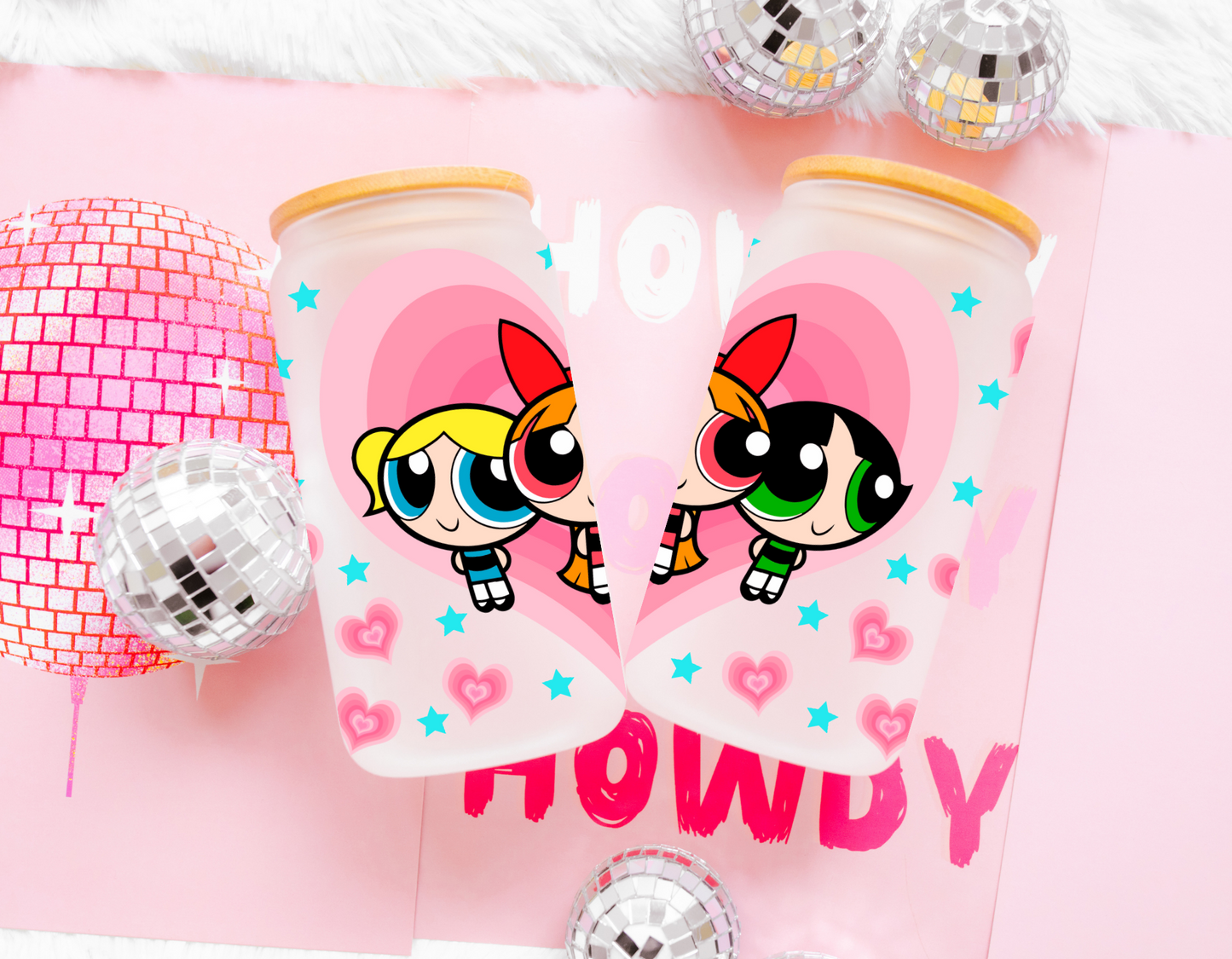 The Powerpuff Girls Glass Cup