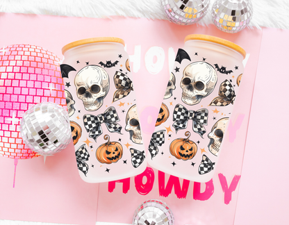 Spooky Coquette Glass Cup