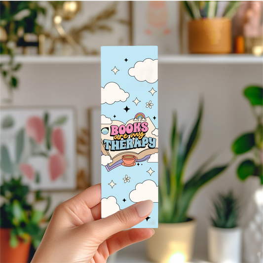 Books Are Therapy Bookmark