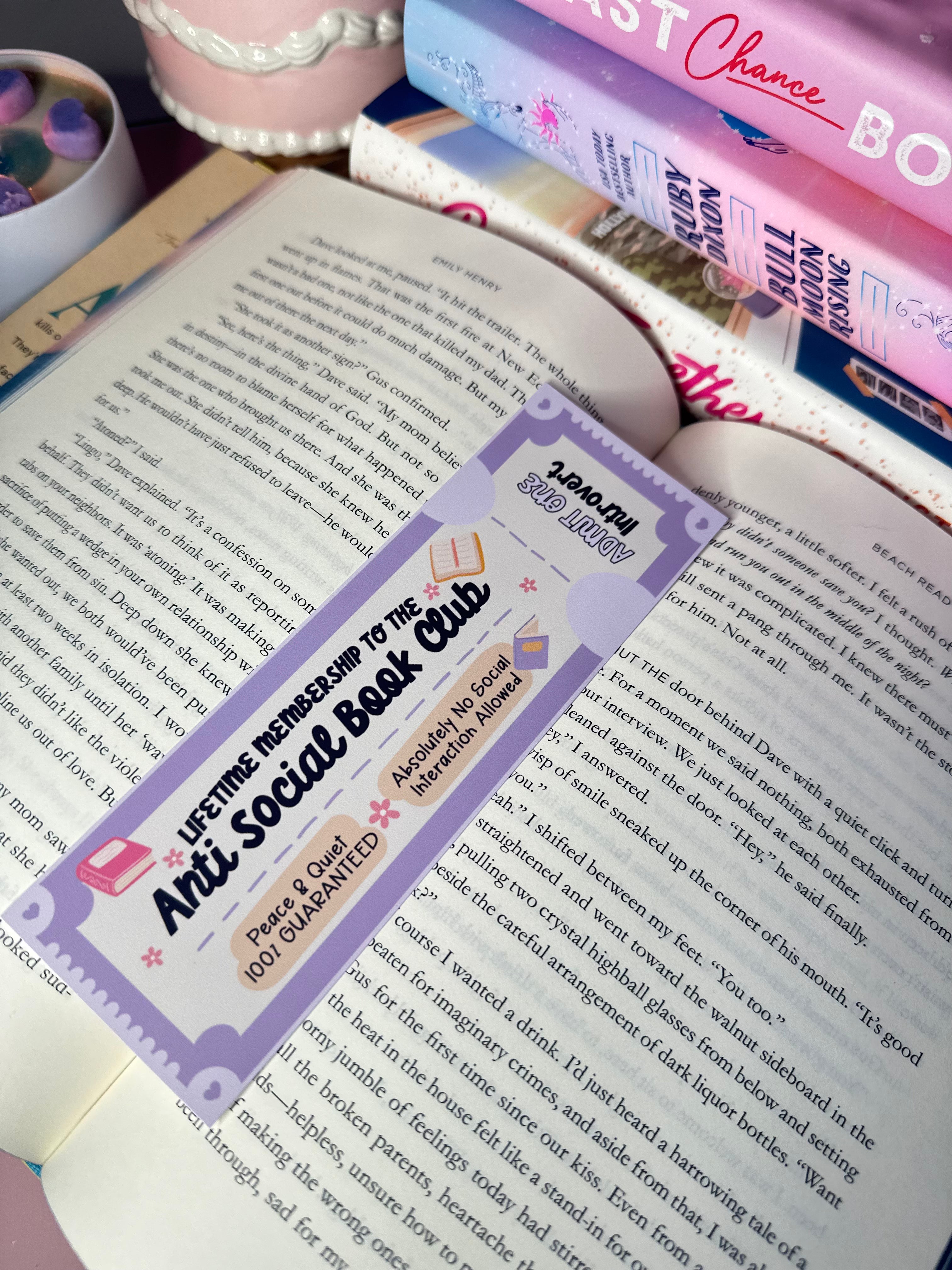 Anti Social Bookmark