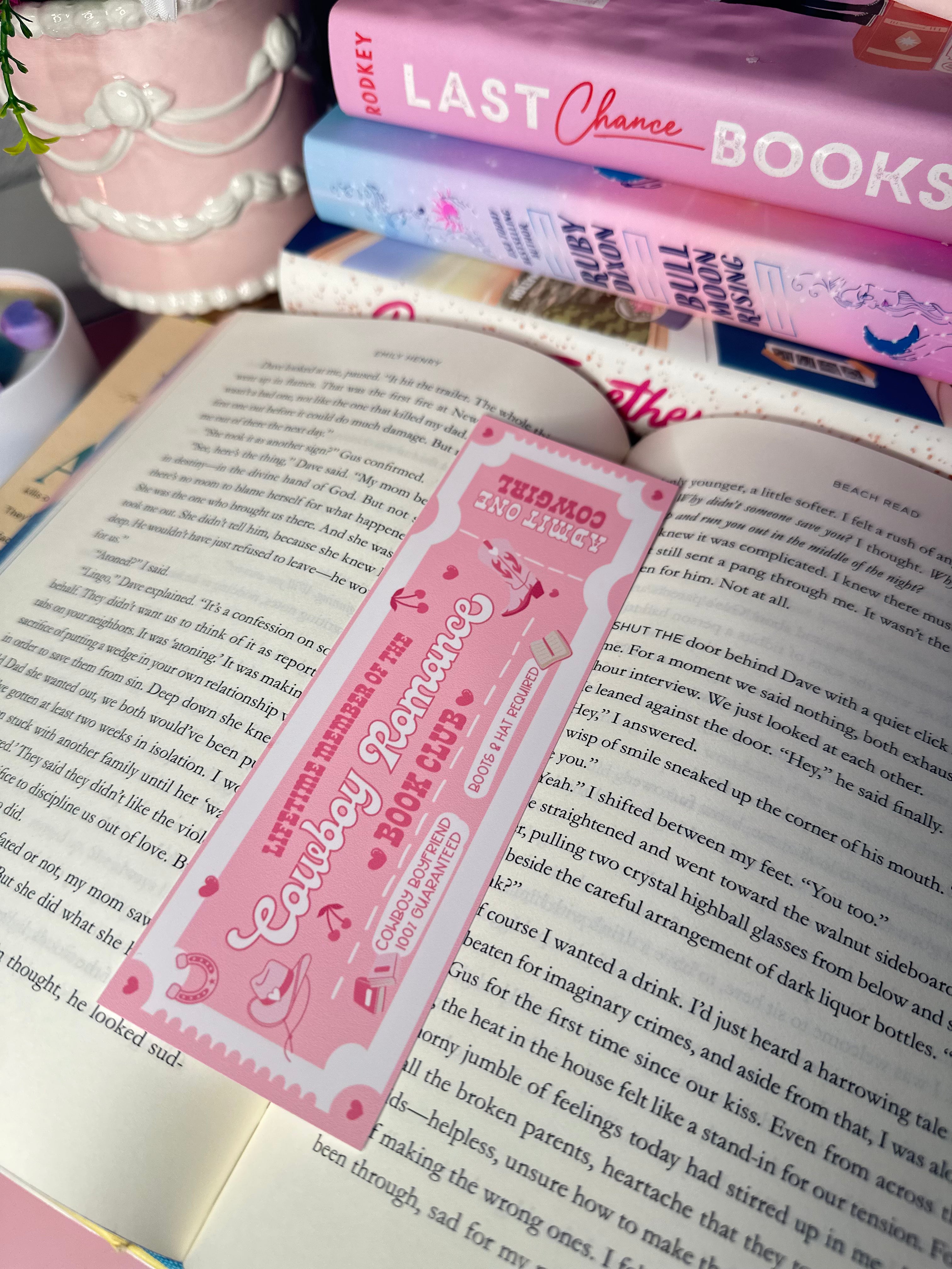 Cowboy Romance Bookmark