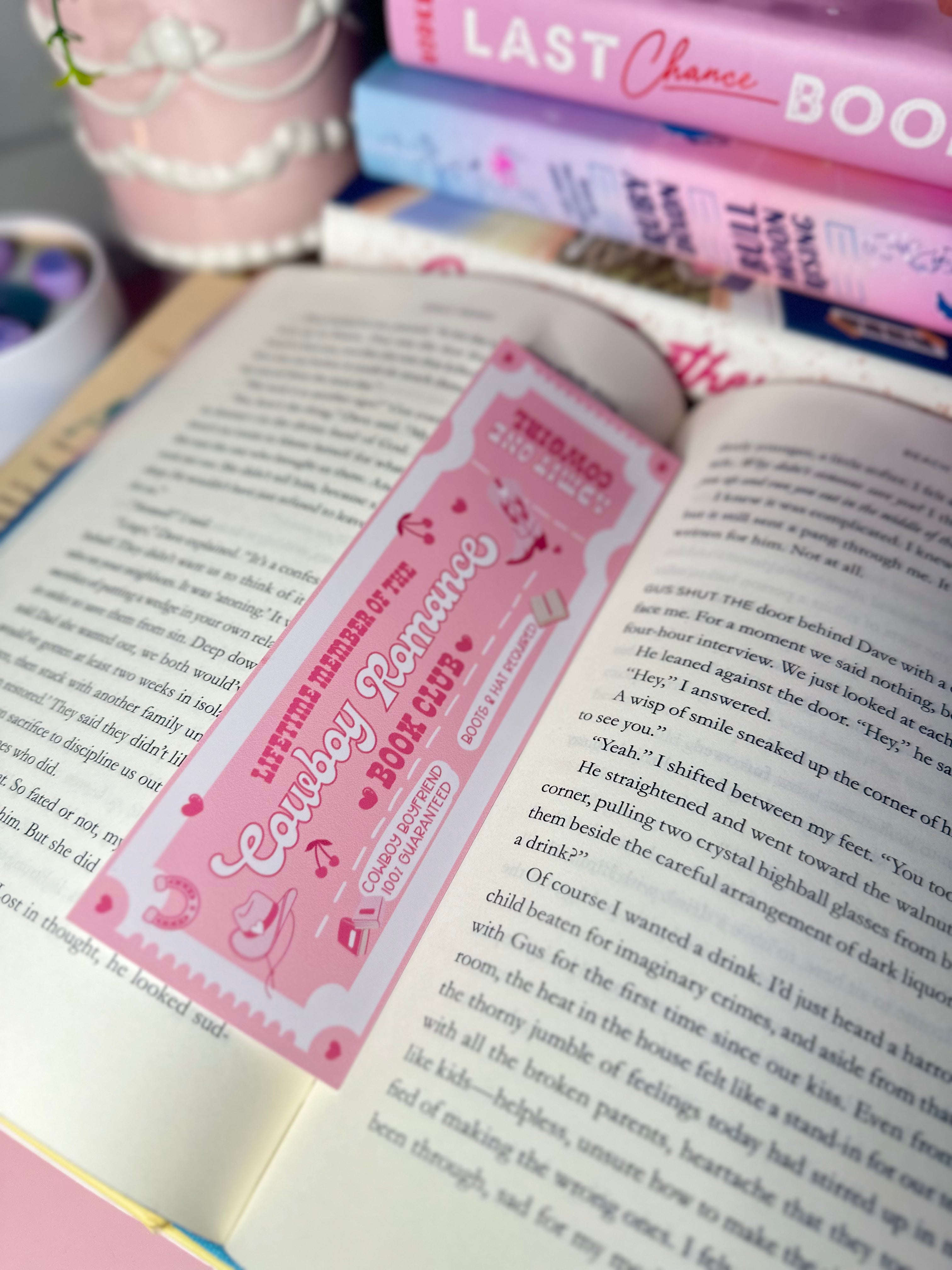 Cowboy Romance Bookmark